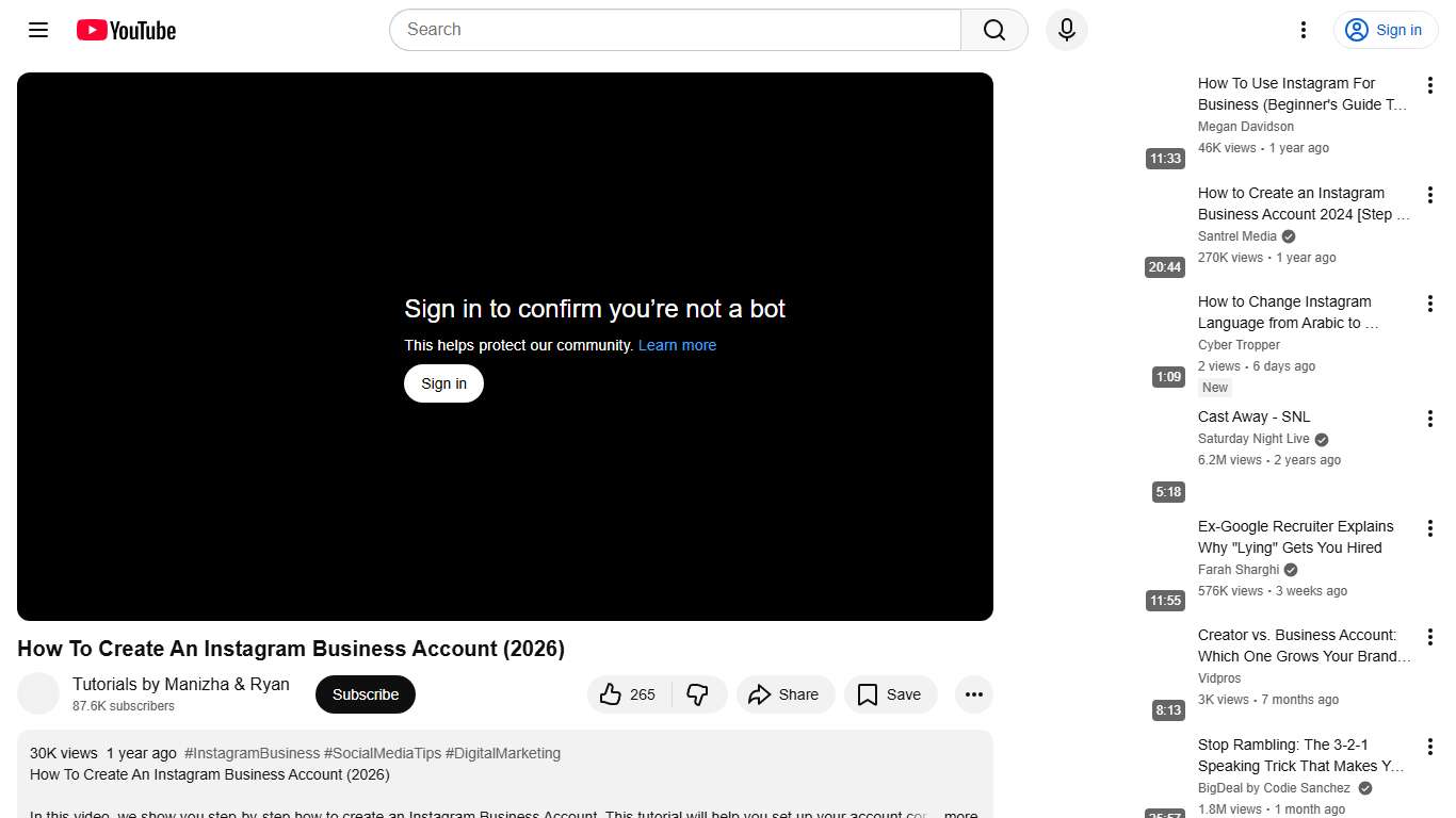 How To Create An Instagram Business Account (2026) - YouTube